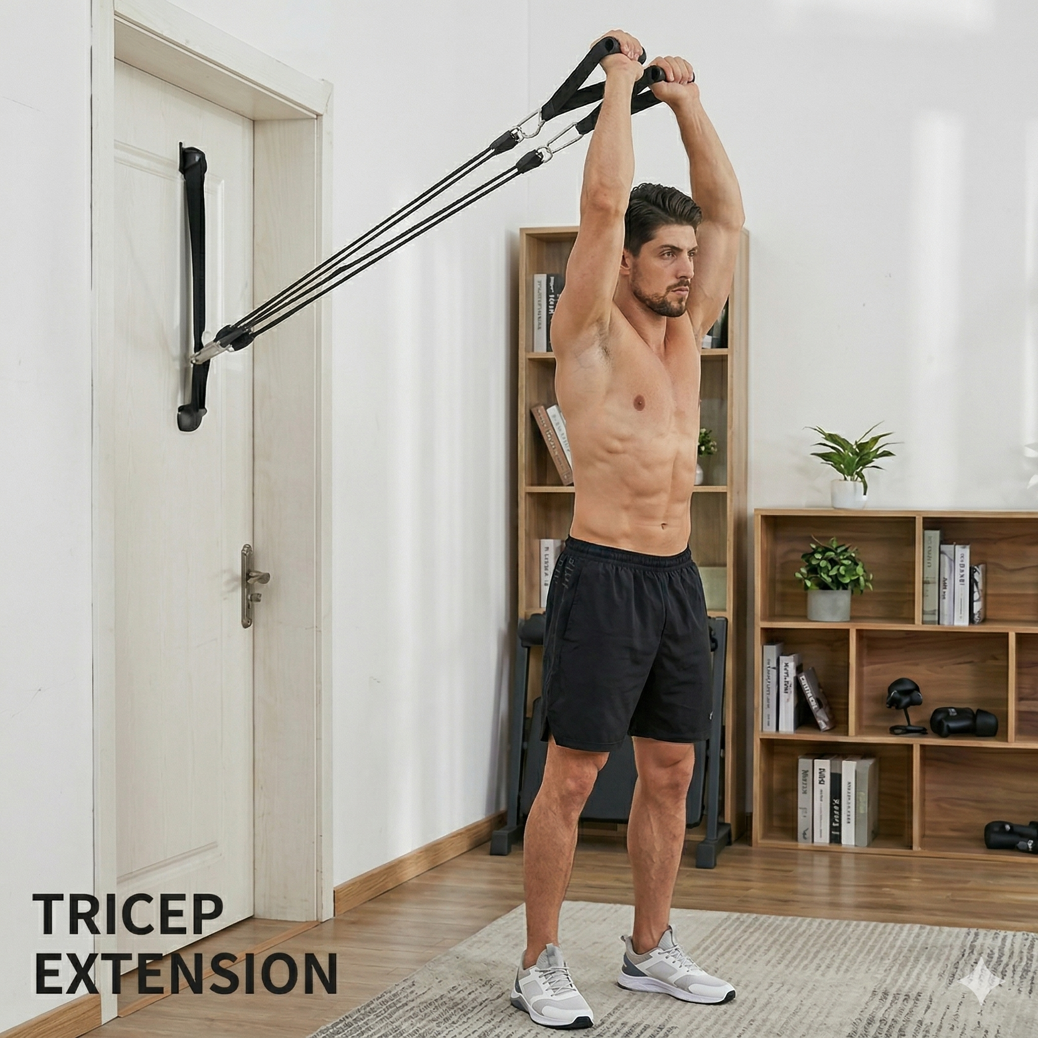 Resistance Bands Set for Men & Women – Adjustable Resistance Tubes with Handles, Door Anchor & Ankle Straps – Home Gym Workout Equipment for Strength Training, Yoga, Pilates & Full Body Exercise